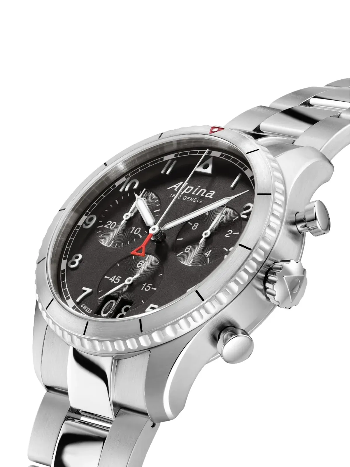 Alpina Startimer Pilot Quartz Chronograph Big Date - Black - 画像2