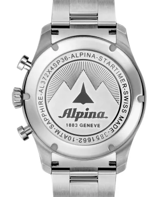 Alpina Startimer Pilot Quartz Chronograph Big Date - Black - サムネイル3
