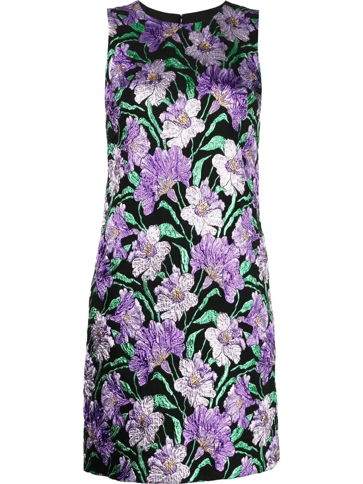 Carolina Herrera 花柄ジャカードAラインミニドレス - 画像1