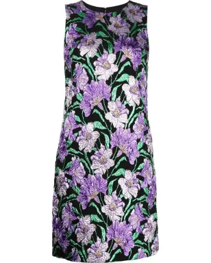 Carolina Herrera 花柄ジャカードAラインミニドレス - サムネイル1