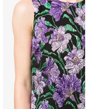 Carolina Herrera 花柄ジャカードAラインミニドレス - サムネイル5