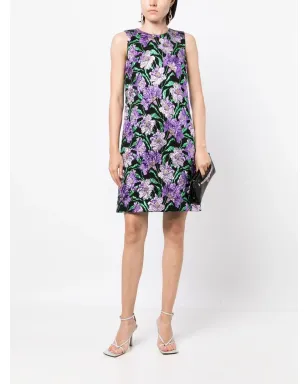 Carolina Herrera 花柄ジャカードAラインミニドレス - サムネイル2