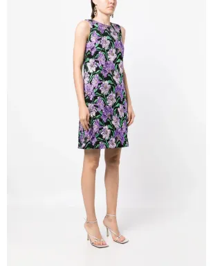 Carolina Herrera 花柄ジャカードAラインミニドレス - サムネイル3