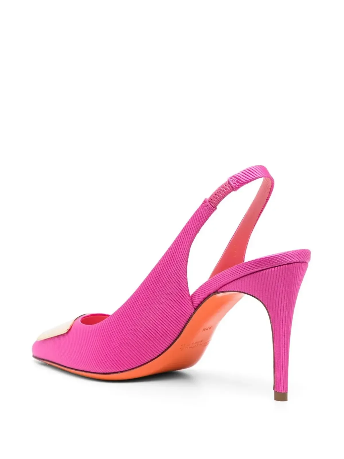 Santoni リブドフィニッシュパンプス - ピンク - 画像3