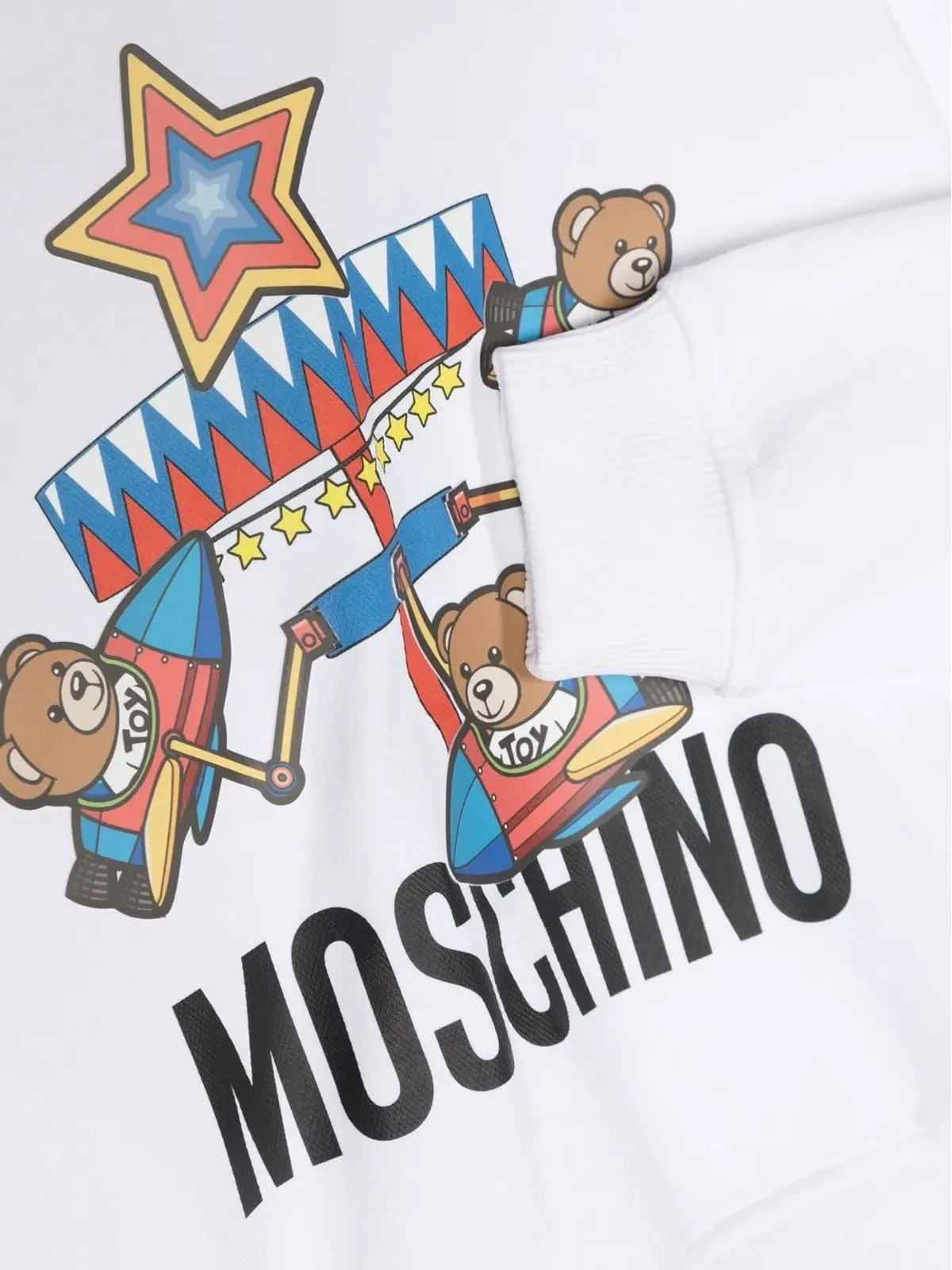Moschino Kids グラフィックプリント長袖フーディー - 画像3
