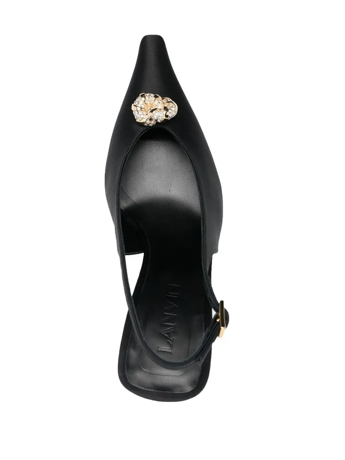 Lanvin ポインテッドトゥ・スリングバックパンプス - 画像4