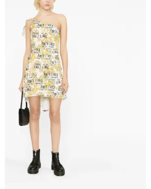 Versace Jeans Couture ロゴプリントワンショルダードレス - サムネイル2