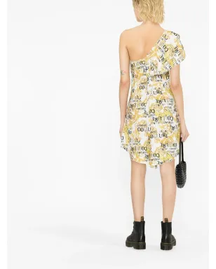 Versace Jeans Couture ロゴプリントワンショルダードレス - サムネイル3