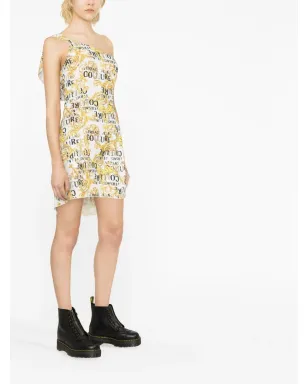 Versace Jeans Couture ロゴプリントワンショルダードレス - サムネイル4
