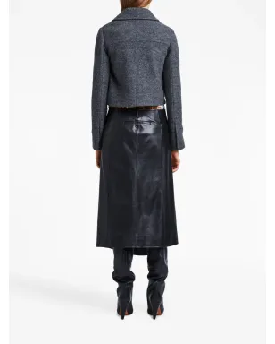 Proenza Schouler ジップド ウール クロップドジャケット - サムネイル4
