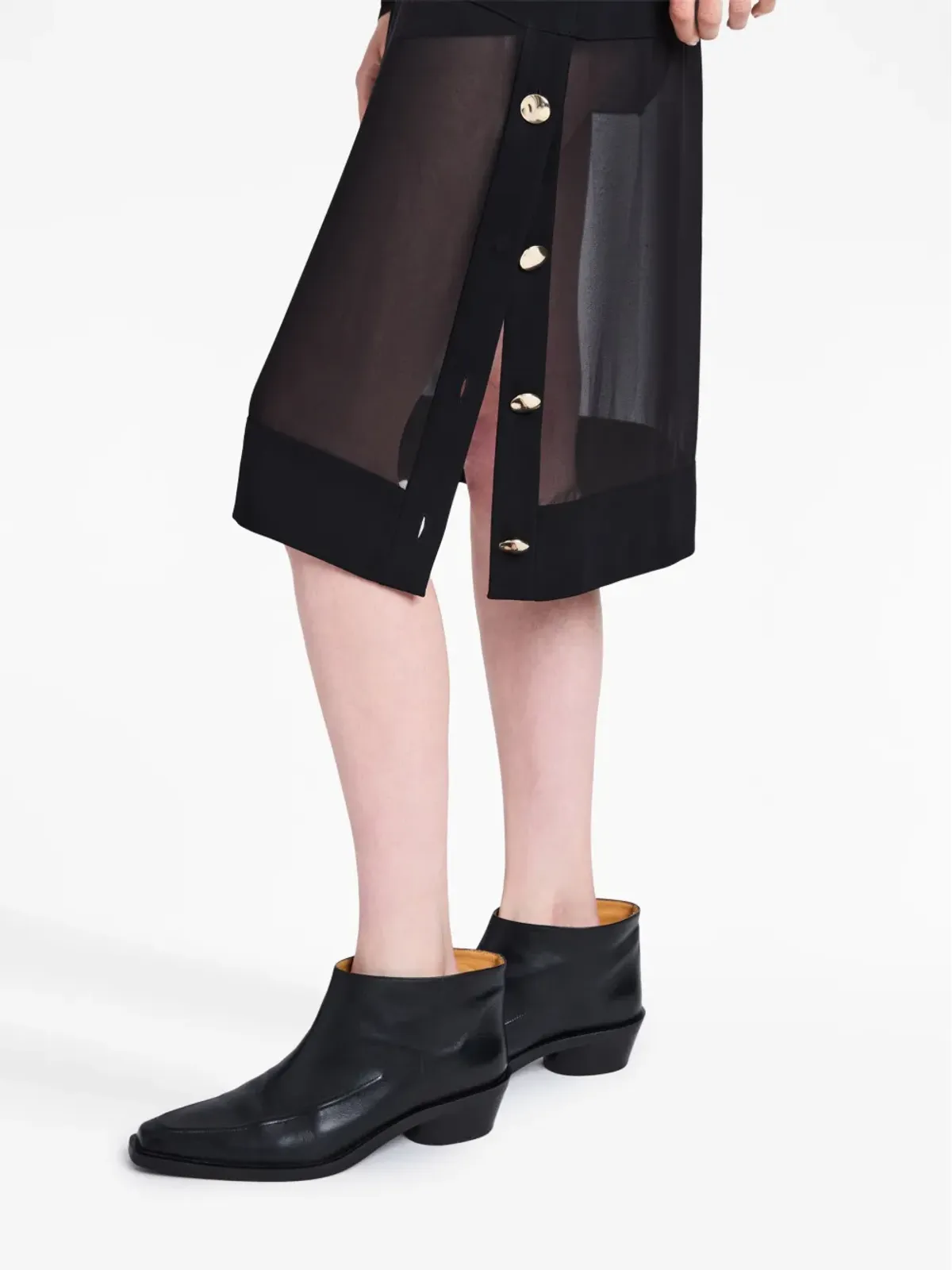 Proenza Schouler 半透明シフォン スカート - 画像5
