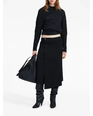 Proenza Schouler アシンメトリック ツイル ラップ スカート - サムネイル3