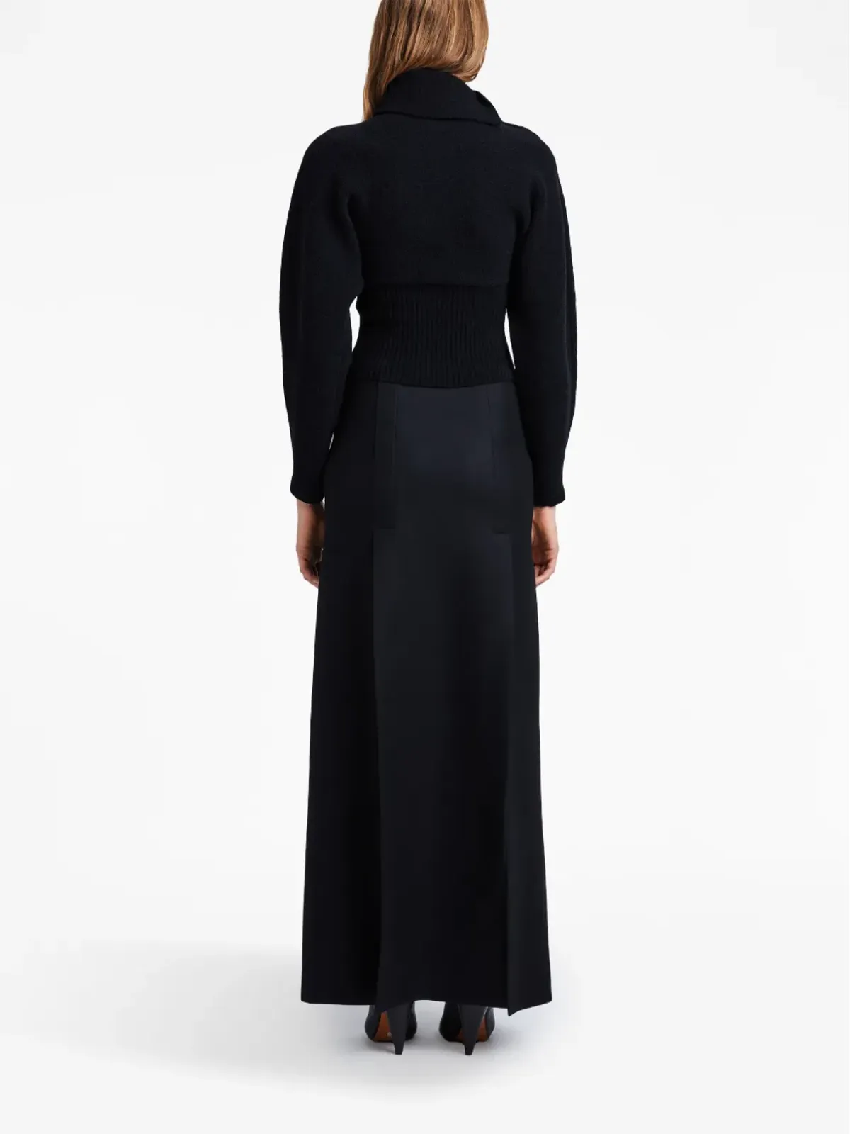 Proenza Schouler フェルテッド仕上げのスリット入りマキシスカート - 画像4
