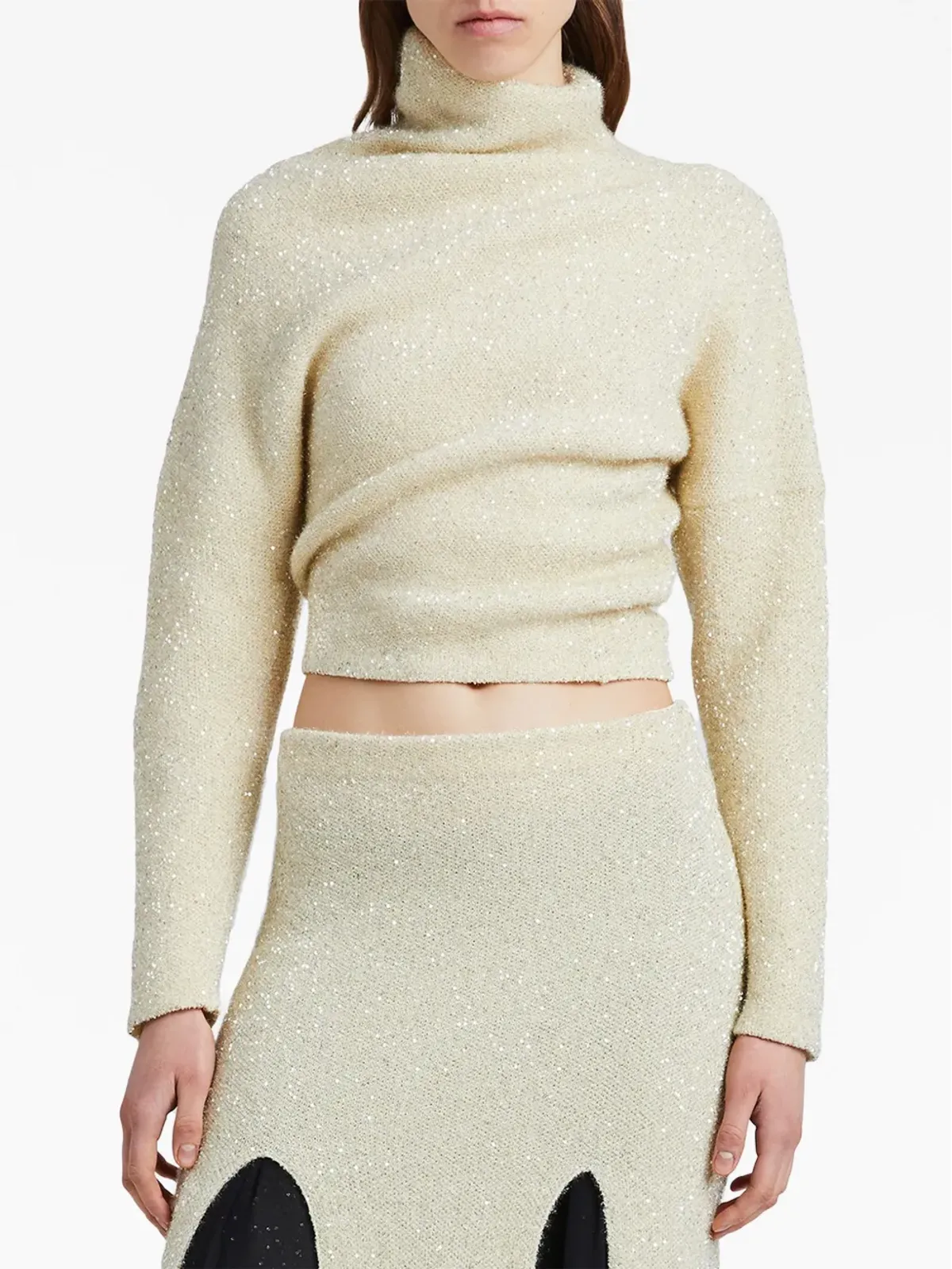 Proenza Schouler ツイステッド・スパンコール装飾ニットセーター - 画像5