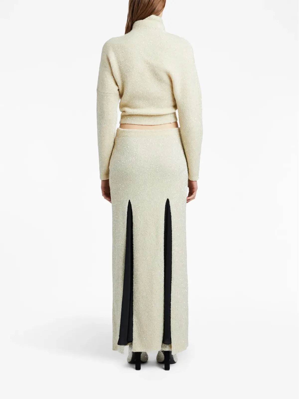Proenza Schouler ツイステッド・スパンコール装飾ニットセーター - 画像4