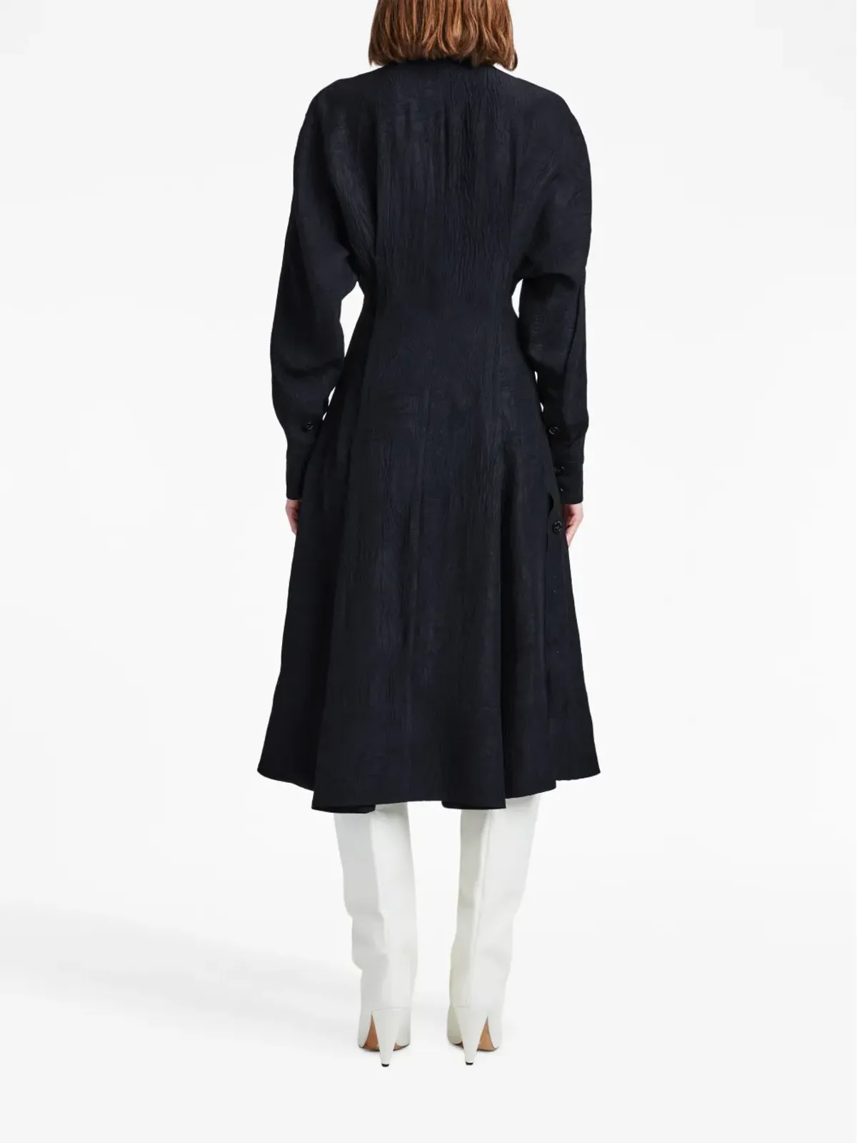 Proenza Schouler フルー・クリンクルド・シャツドレス - 画像4