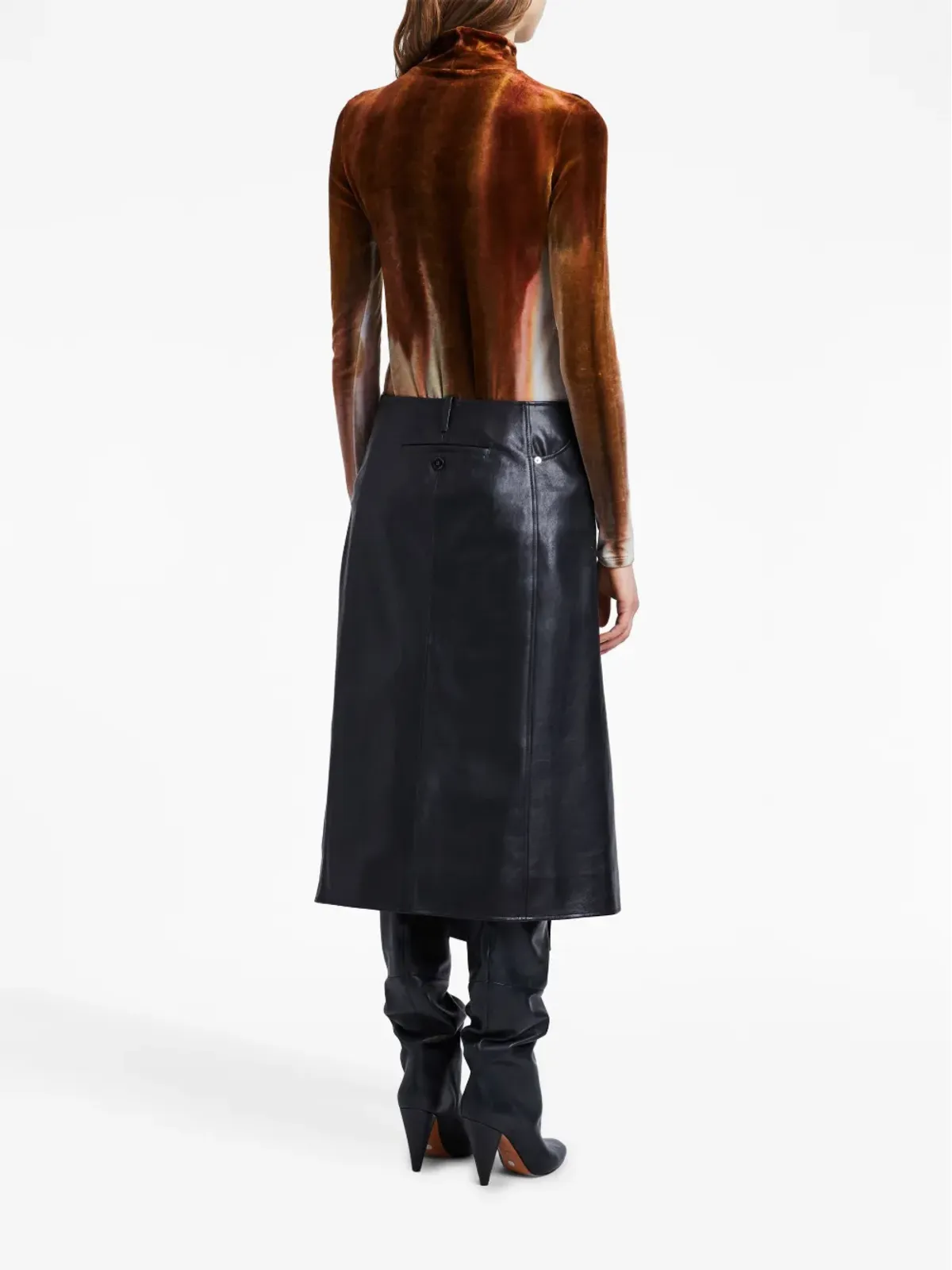 Proenza Schouler アイス染めベルベットトップ - ブラウン - 画像4