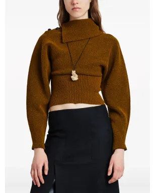 Proenza Schouler アシンメトリックネック ブークレ ジャンパー - サムネイル5