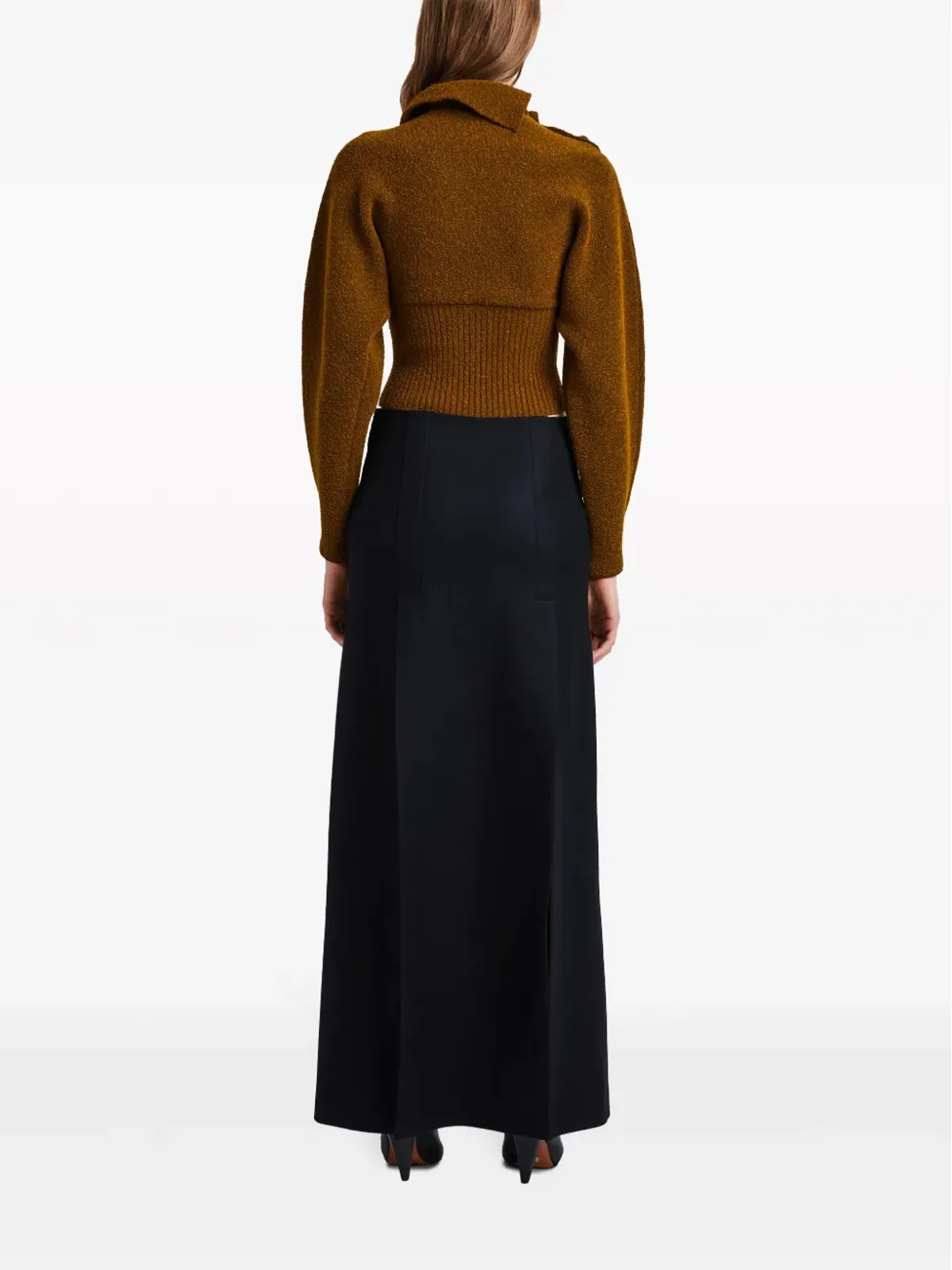 Proenza Schouler アシンメトリックネック ブークレ ジャンパー - 画像4