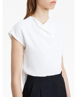 Proenza Schouler ホワイトのマットビスコース・クレープ シェルトップ - サムネイル5