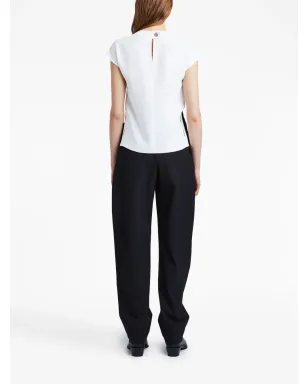 Proenza Schouler ホワイトのマットビスコース・クレープ シェルトップ - サムネイル4