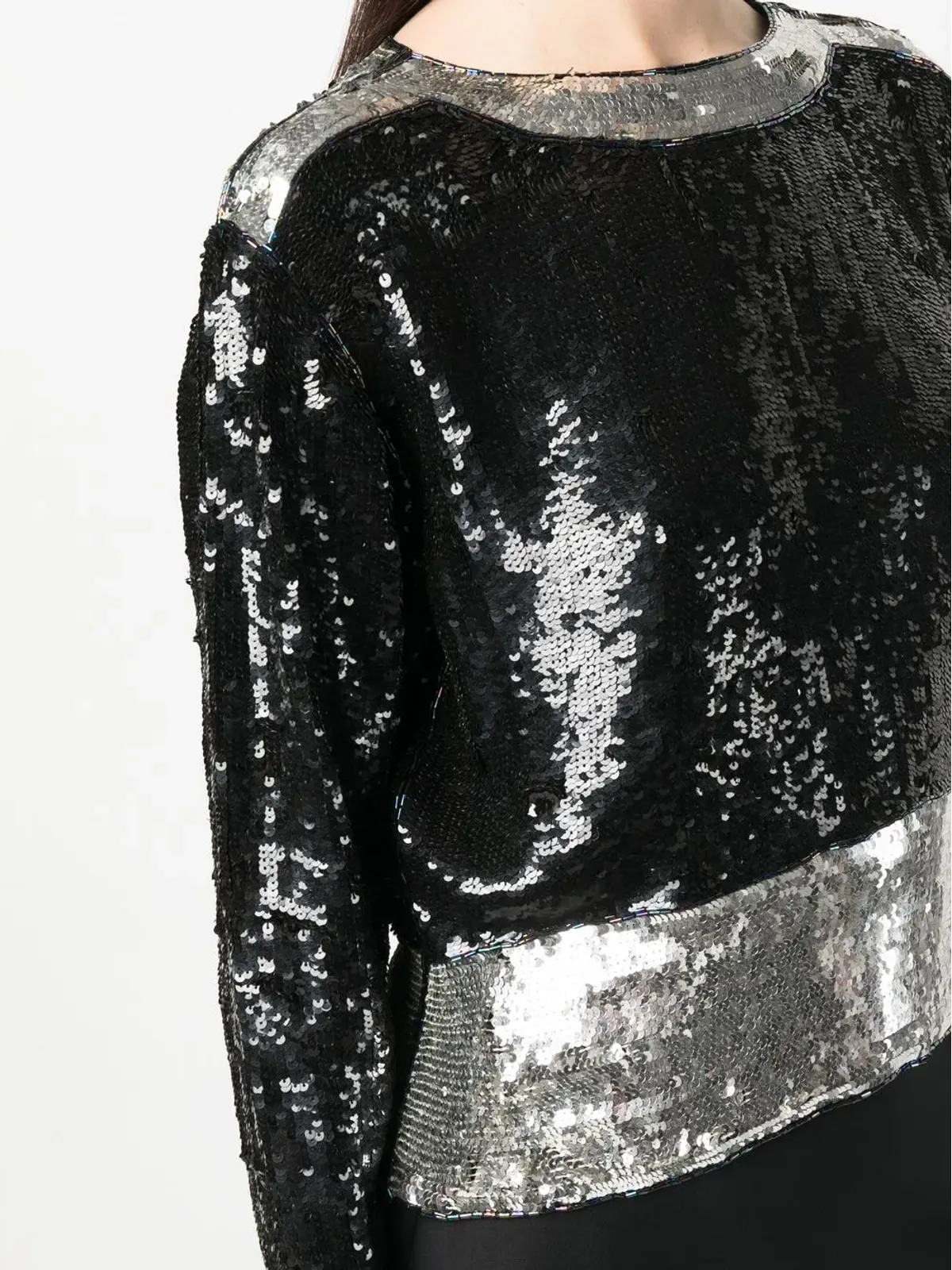 Saint Laurent Pre-Owned 1970s sequin-embellished top - Black - 画像5
