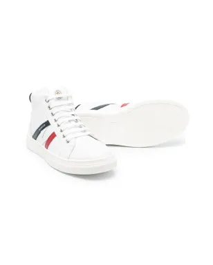Moncler Enfant 斜めストライププリント ハイトップスニーカー - サムネイル2