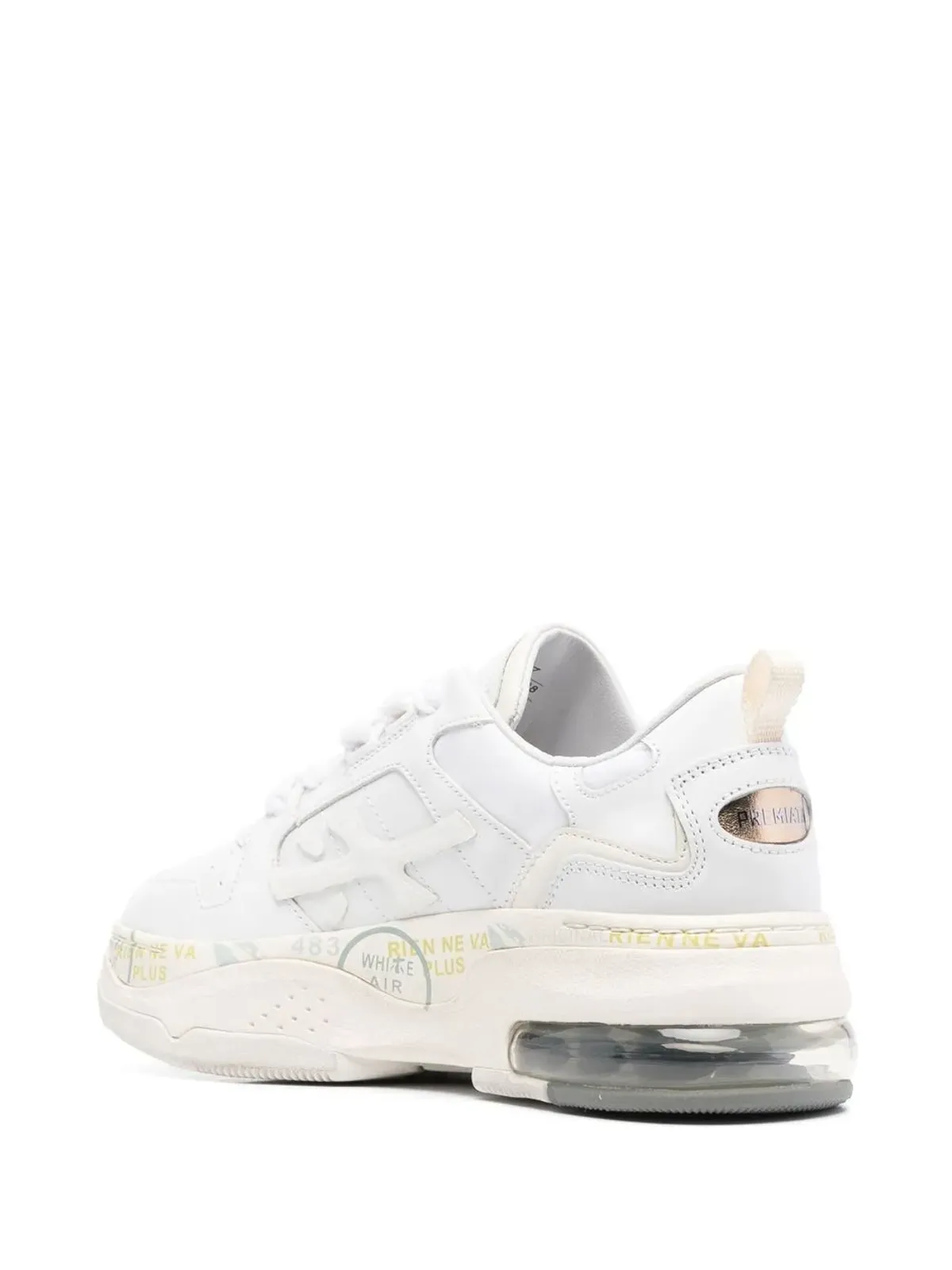 Premiata ドレイク チャンキー ロー・トップスニーカー - ホワイト - 画像3