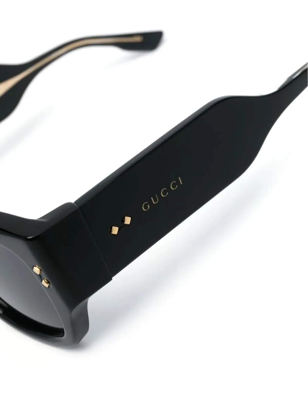 Gucci Eyewear ロゴ入りスクエアフレーム サングラス - 画像3