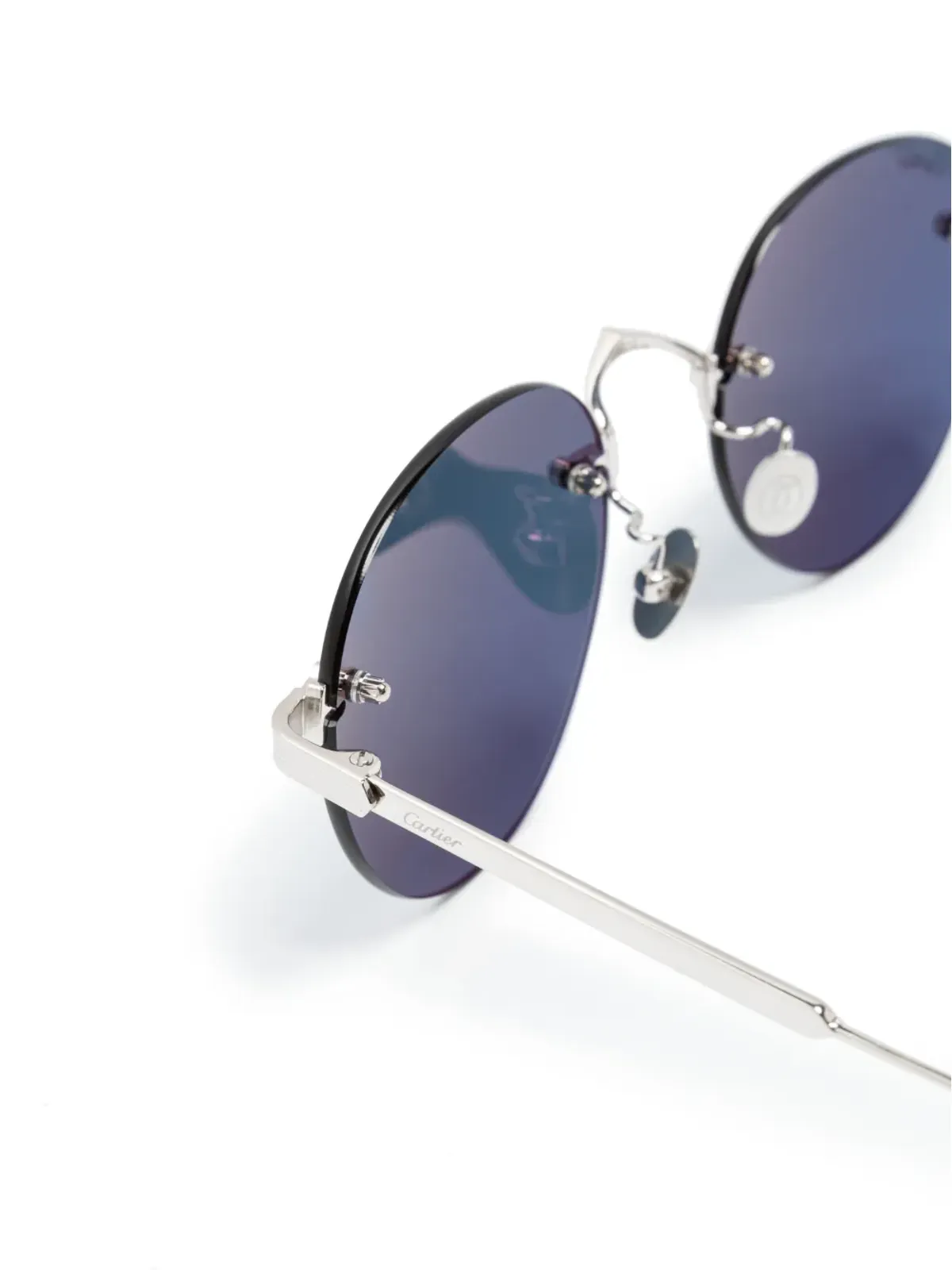 Cartier Eyewear ラウンドフレーム・ティントサングラス - 画像3
