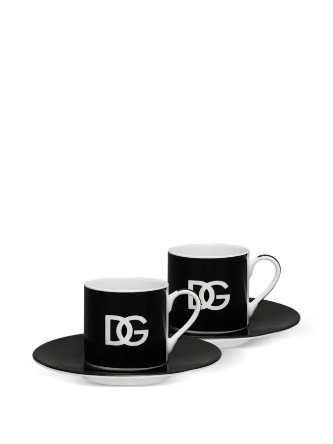 Dolce & Gabbana Dolce & Gabbana DGロゴ磁器エスプレッソカップセットの商品画像