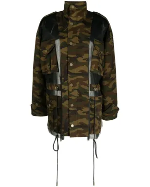 Monse deconstructed camouflage jacket - Black - サムネイル1