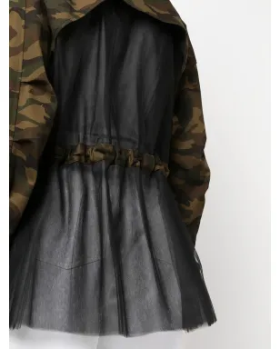 Monse deconstructed camouflage jacket - Black - サムネイル5