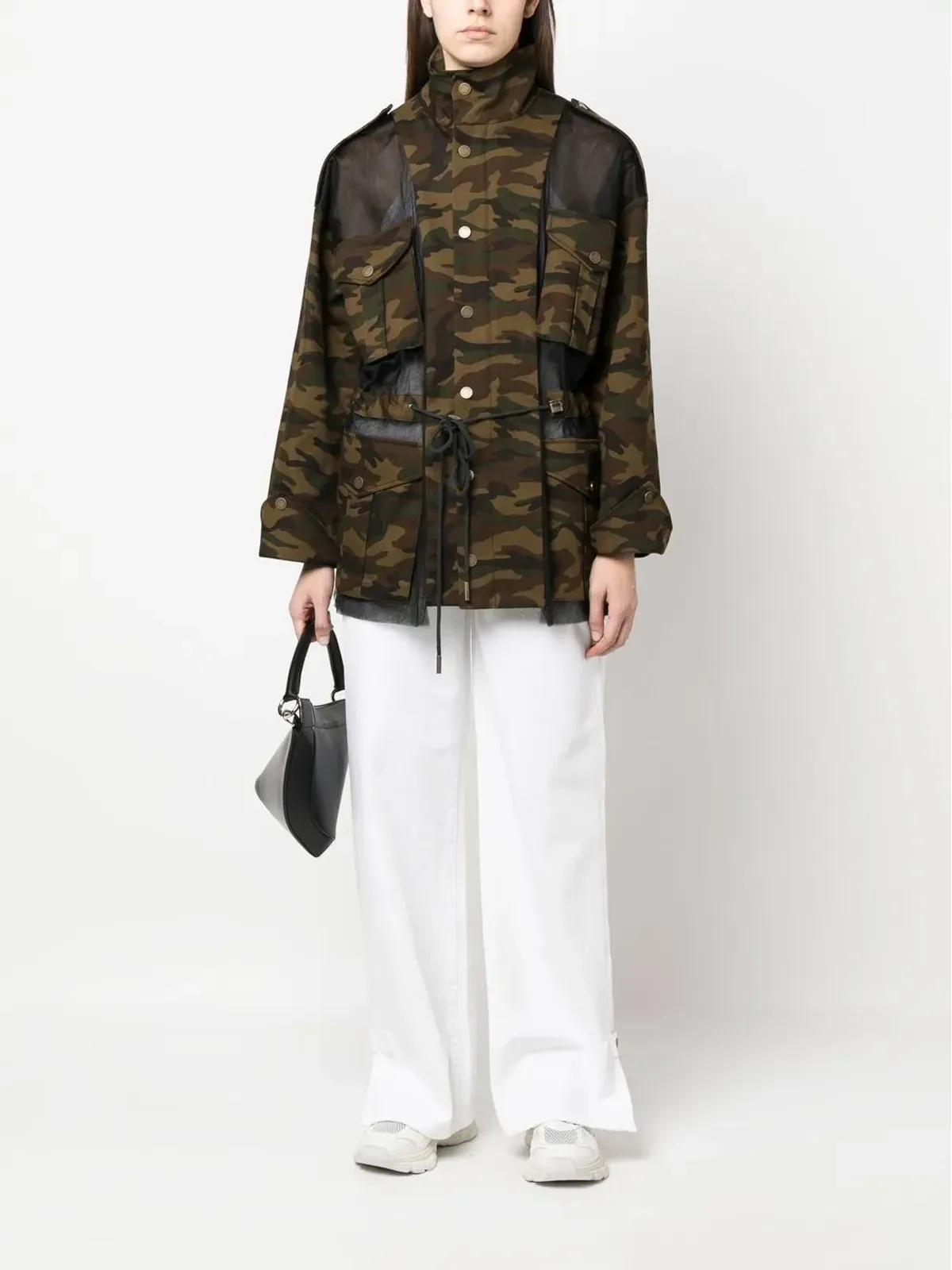 Monse deconstructed camouflage jacket - Black - 画像2