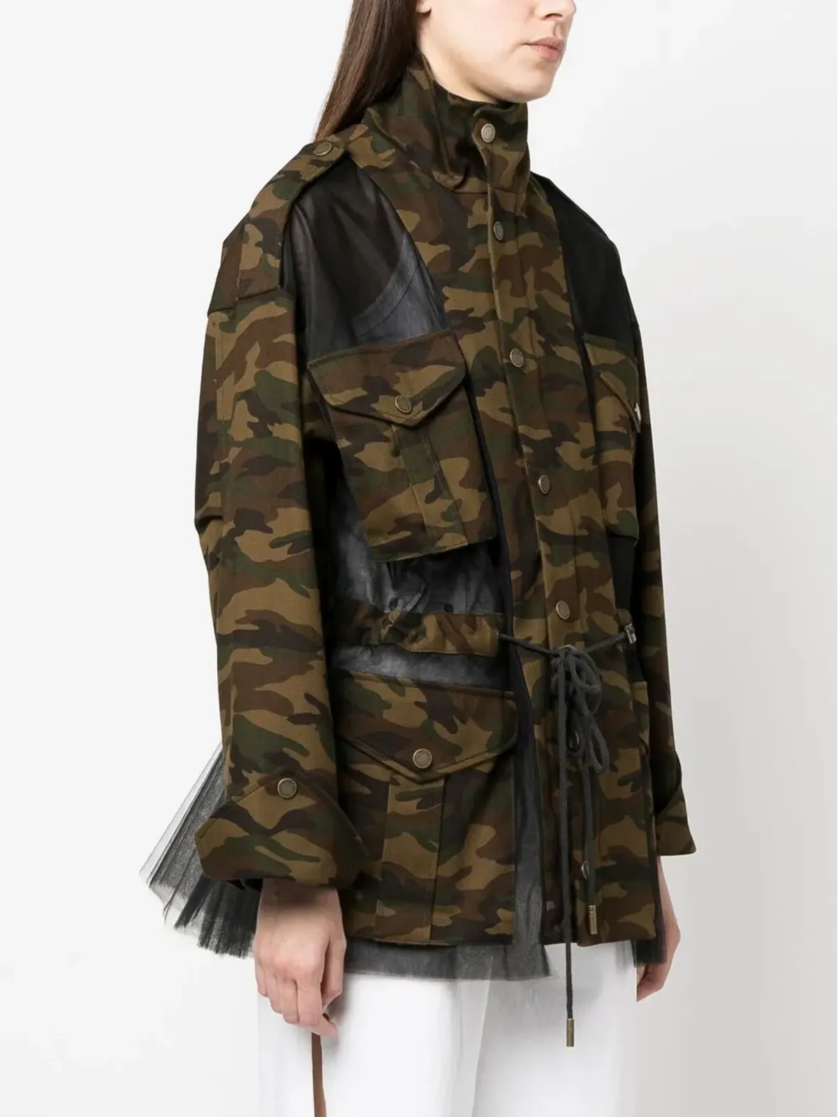 Monse deconstructed camouflage jacket - Black - 画像3