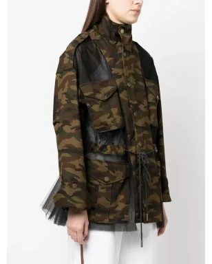 Monse deconstructed camouflage jacket - Black - サムネイル3