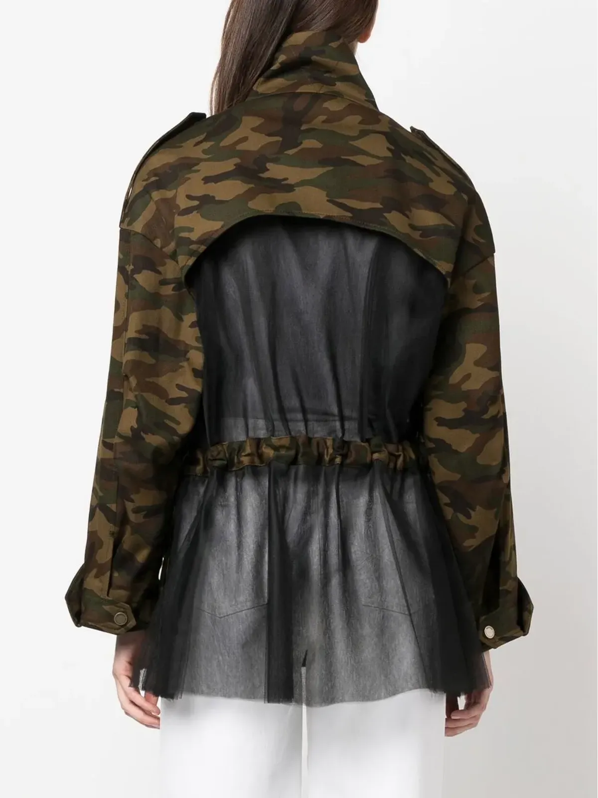 Monse deconstructed camouflage jacket - Black - 画像4