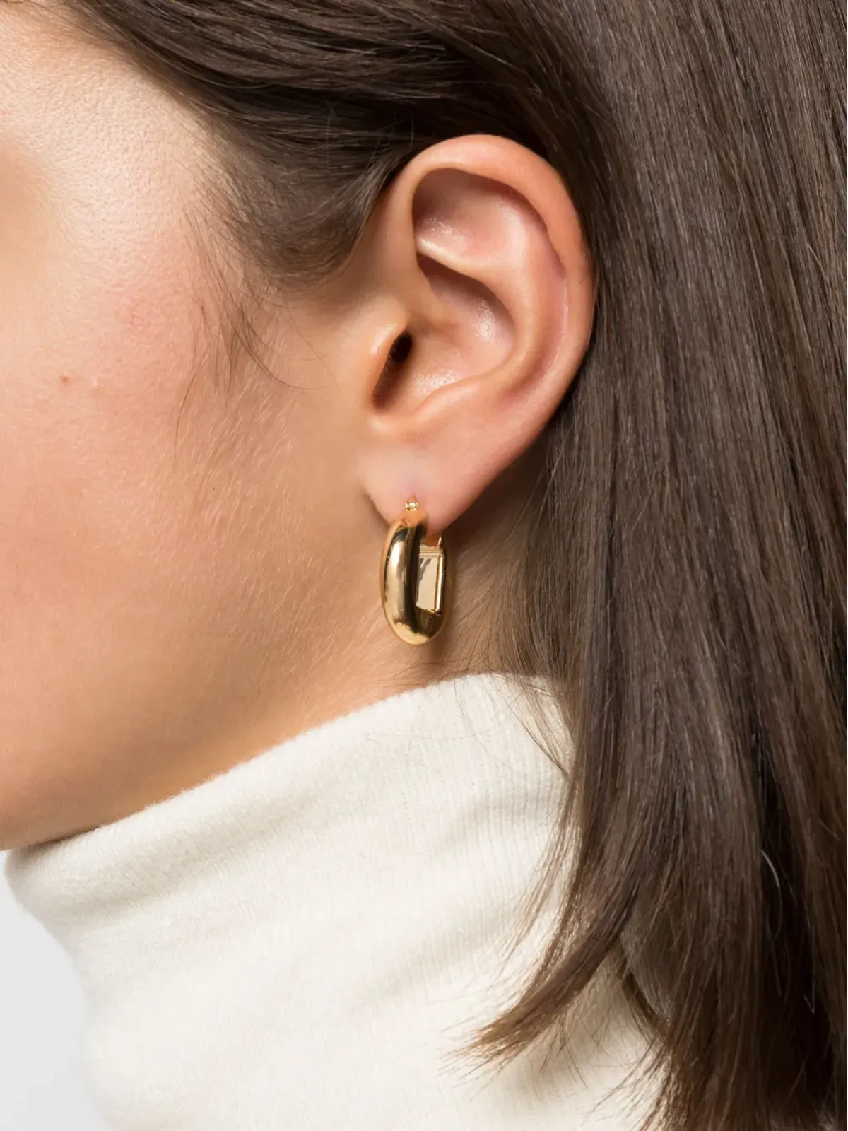 Jacquemus Les Boucles Rond Carre イヤリング - ゴールド - 画像2