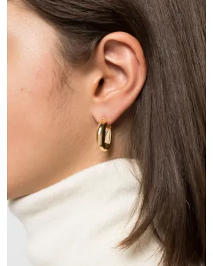 Jacquemus Les Boucles Rond Carre イヤリング - ゴールド - サムネイル2