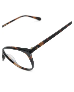 Gucci Eyewear べっ甲調丸型フレーム眼鏡 - サムネイル3