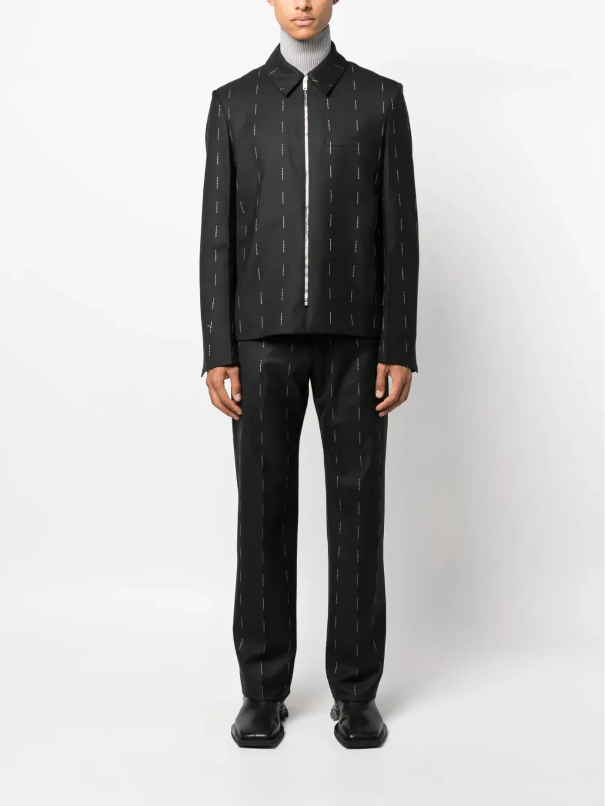 Givenchy ロゴプリント・ストレートパンツ - 画像2
