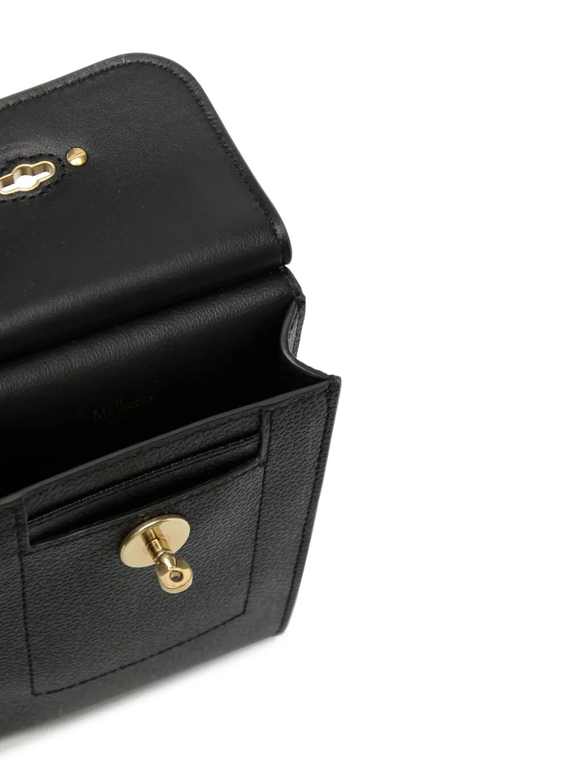 Mulberry ミニ Antony レザー バッグ ブラック - 画像5