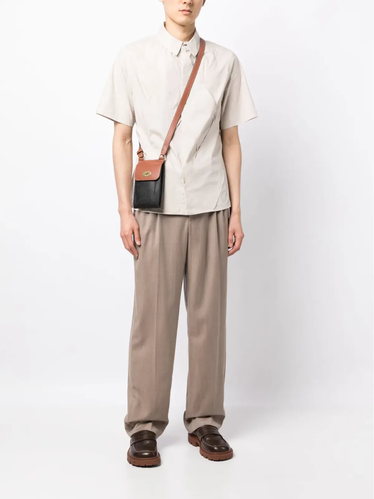 Mulberry ミニ Antony レザー バッグ ブラック - 画像2