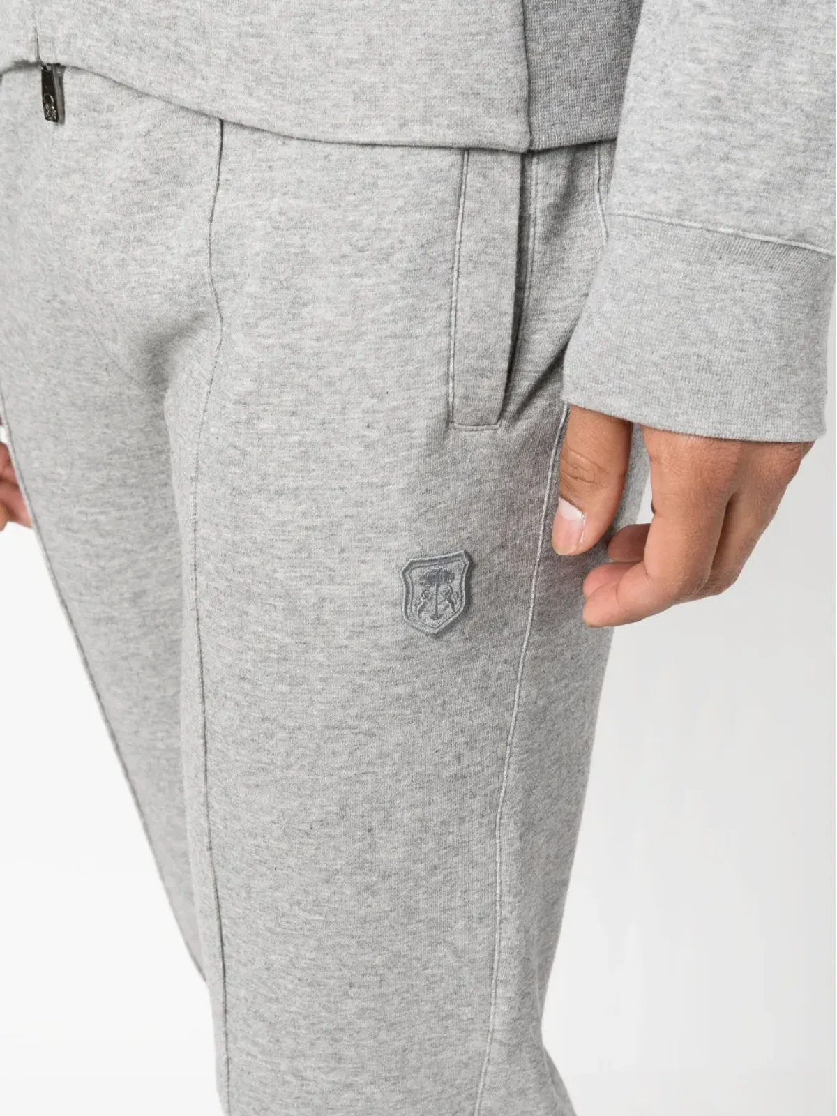 Corneliani エラスティックウエスト ストレートレッグ トラックパンツ - 画像5