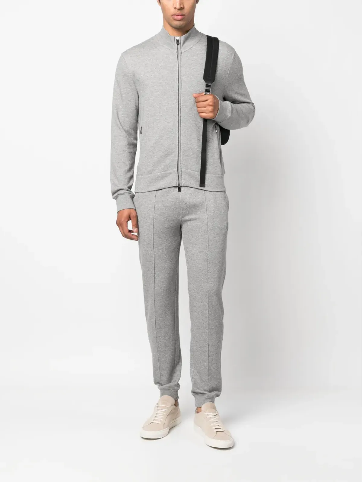 Corneliani エラスティックウエスト ストレートレッグ トラックパンツ - 画像2