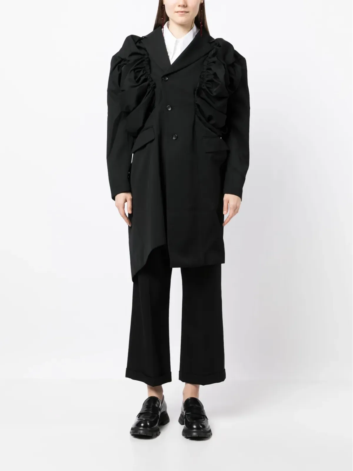 Comme Des Garçons アシンメトリック オーバーサイズ ブレザー - 画像2