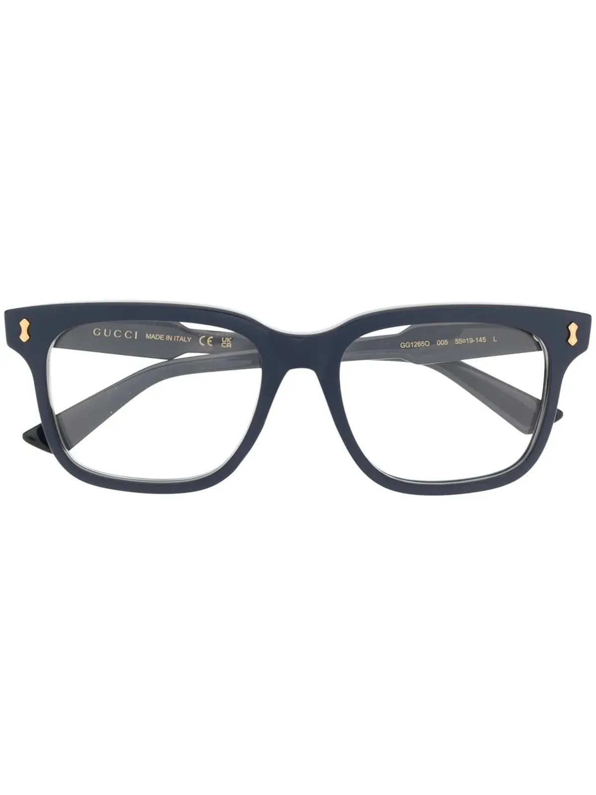Gucci Eyewear ロゴディテール メガネ - 画像1