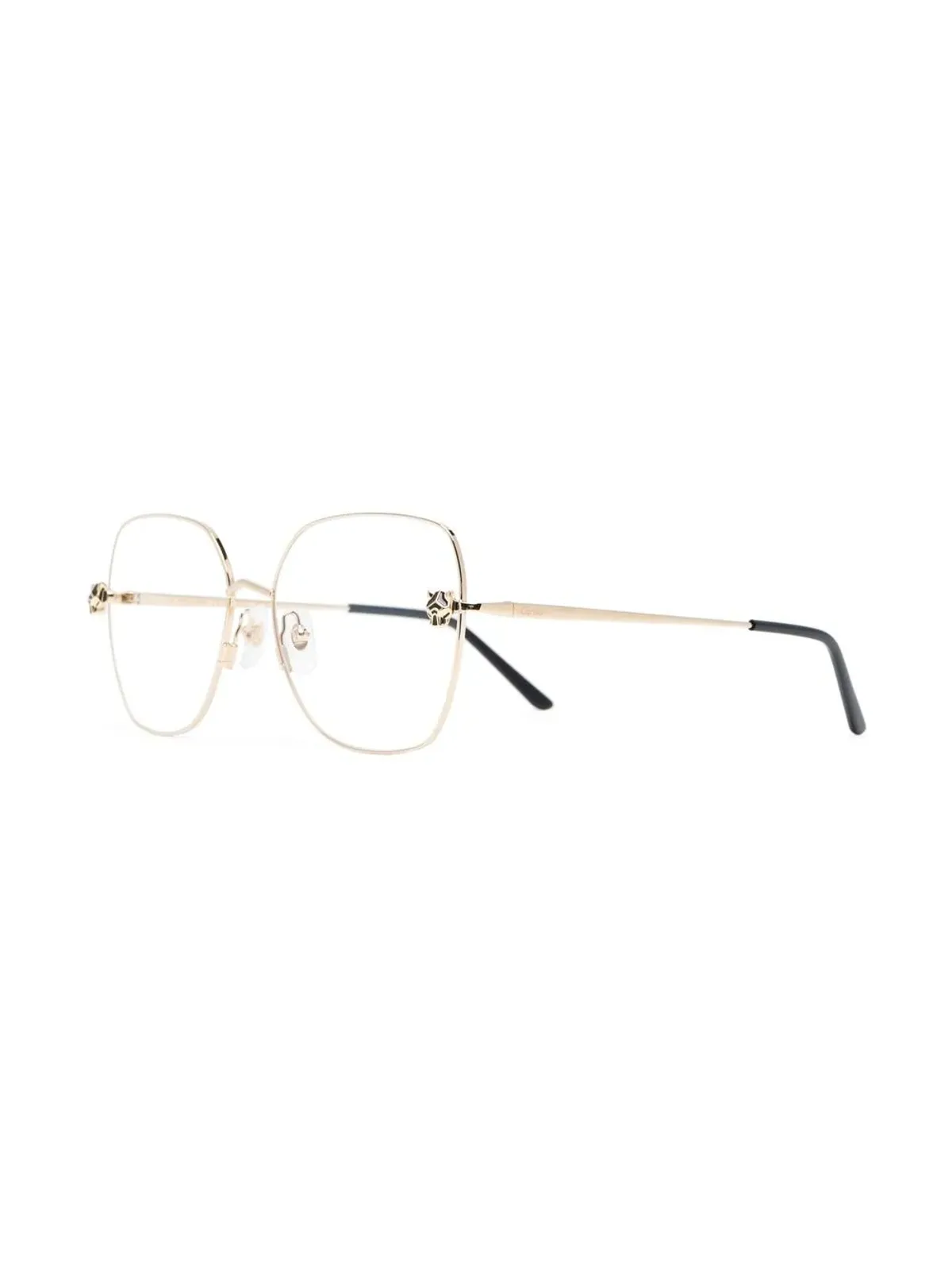 Cartier Eyewear オーバーサイズ エングレーブディテール メガネ - 画像2