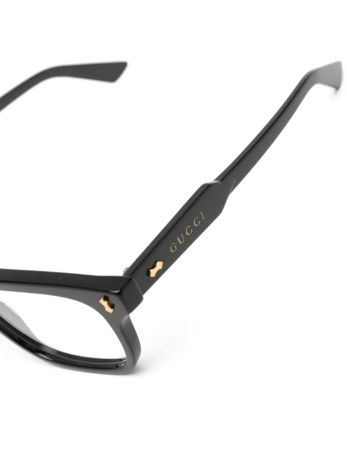 Gucci Eyewear ロゴアームディテール メガネ - 画像3