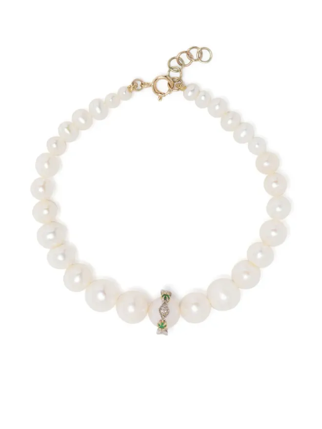 Pascale Monvoisin Pascale Monvoisin Chelsea N°2 パール＆ダイヤモンド ブレスレットの商品画像